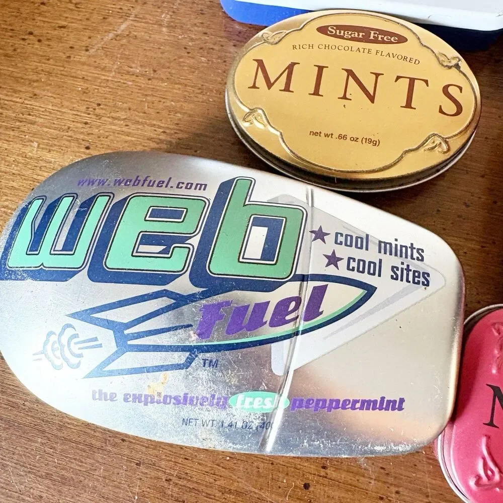 Lot Of Mint Tins Altoids Everest Web Fuel For Crafting Advertising